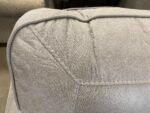 ASHLEY FURNITURE Stone Grey Suede-Like Roll Arm Sofa with Nailhead Trim - Image 8