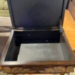 English Tropical Palm Leaf Wine Rack